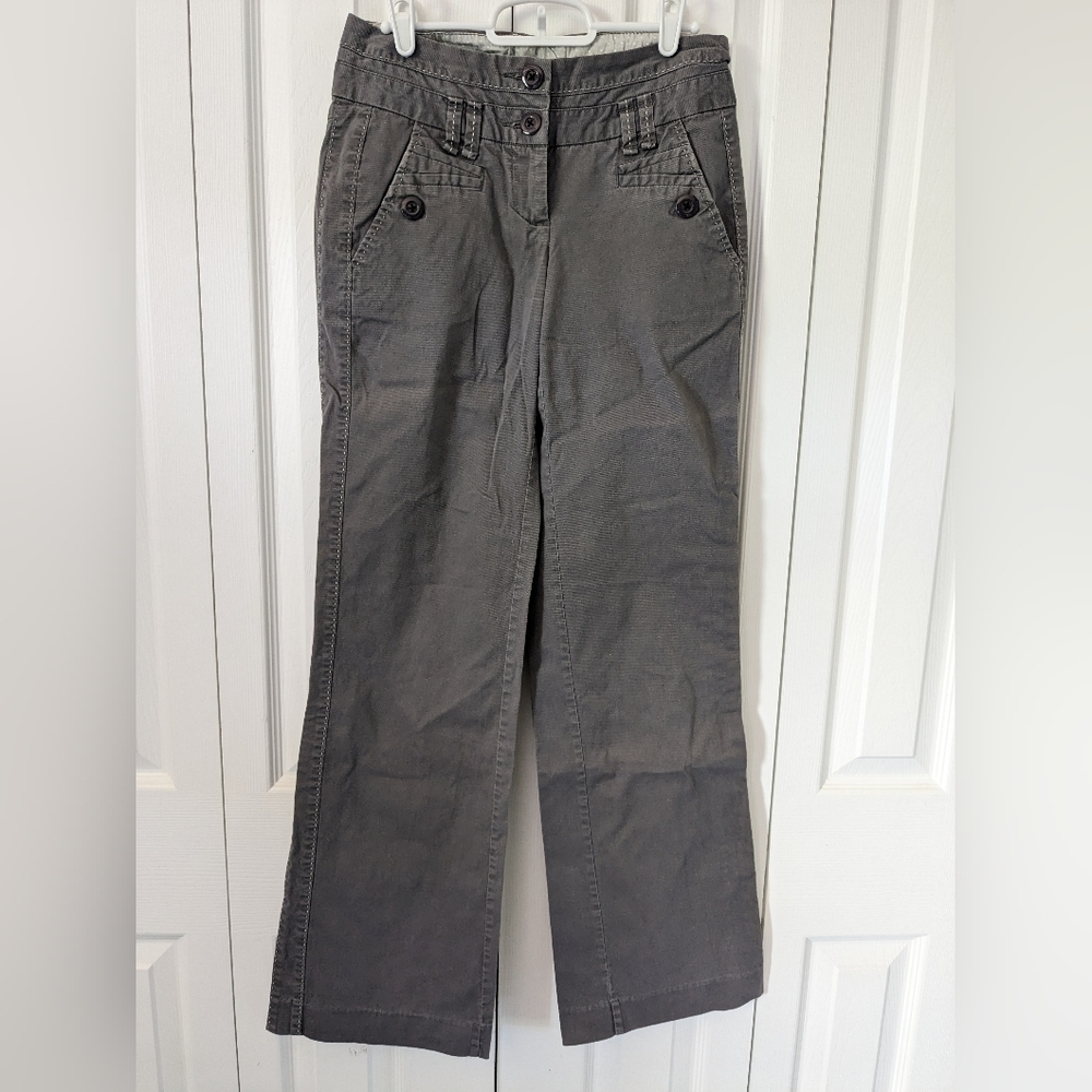 Anthropologie Elevenses Grey Khaki Pants, 2